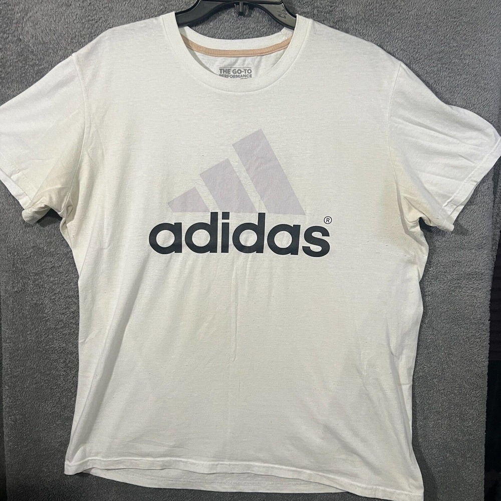 adidas Men's T-Shirt White, Large